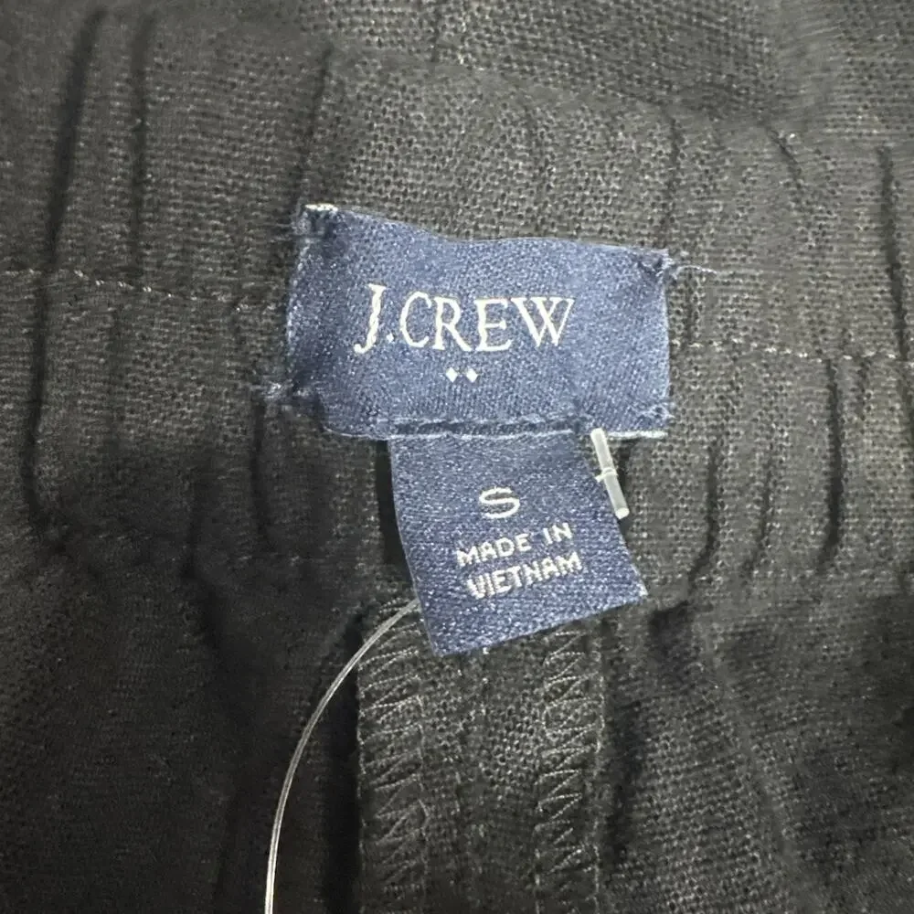 J. Crew Linen Blend Pull On Seaside Shorts Women Size S Pockets Casual Vacation - Picture 6 of 12